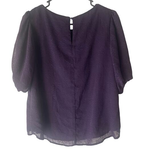 Mi Ami Women Size Small Dark Purple Romantic Fairy‎ Grunge Babydoll Top - Picture 7 of 10